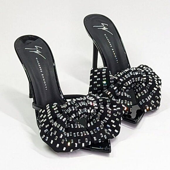 Giuseppe Zanotti Intriigo Alexandrine 90 Embellished Sandals Size 37 MSRP $1,195 - Picture 5 of 11